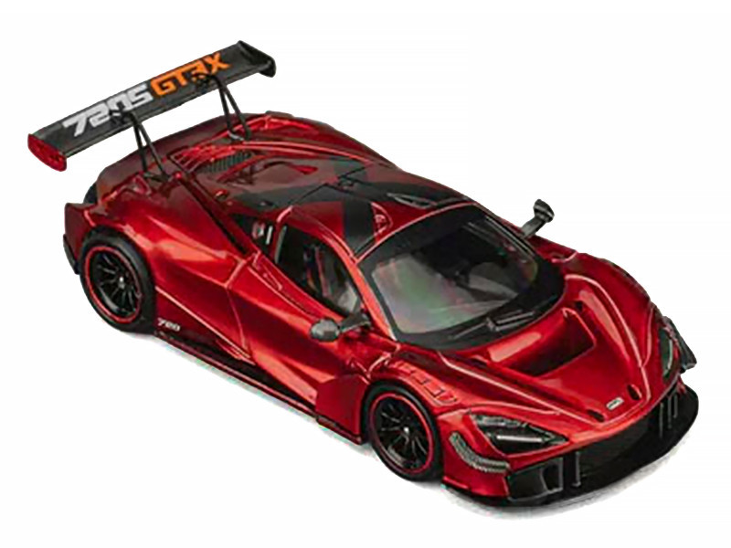 1/64マクラーレン 720S GT3X＆ピットクルーフィギュア McLaren 720S GT3X Red Metallic 1/64 Diecast Model Car by CM Model