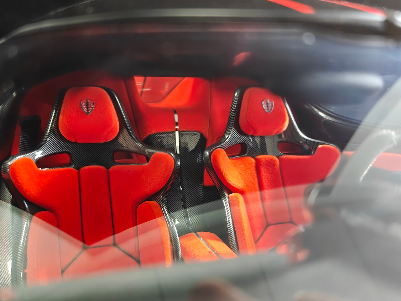 1/8 Frontiart Koenigsegg Jesko 7395 Clear Carbon Black Car Model Limited 30 Pieces