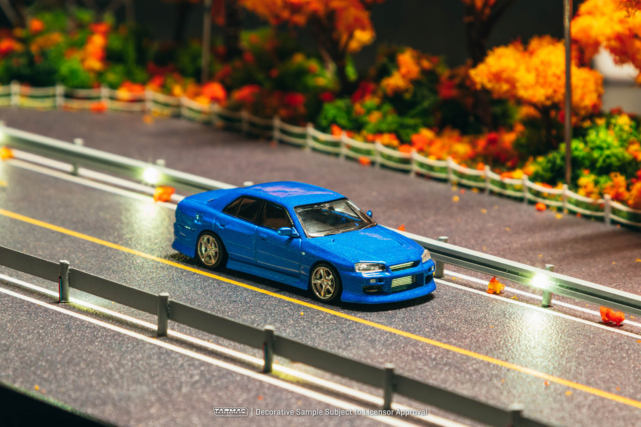 1/64 Tarmac Works Nissan Skyline GT-R R34 URAS Skyline ER34 (Blue