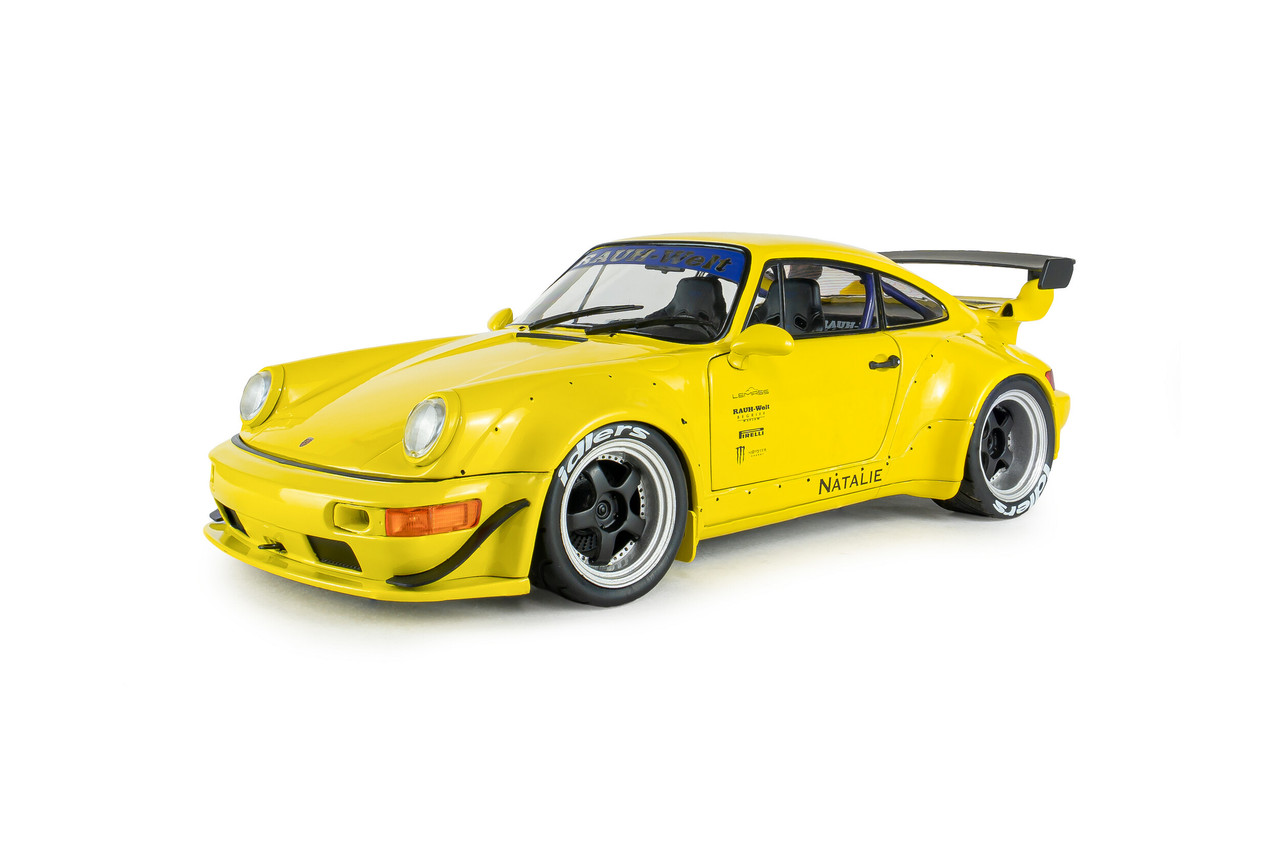 1/18 Solido Porsche 911 964 RWB Natali Yellow Diecast Car Model