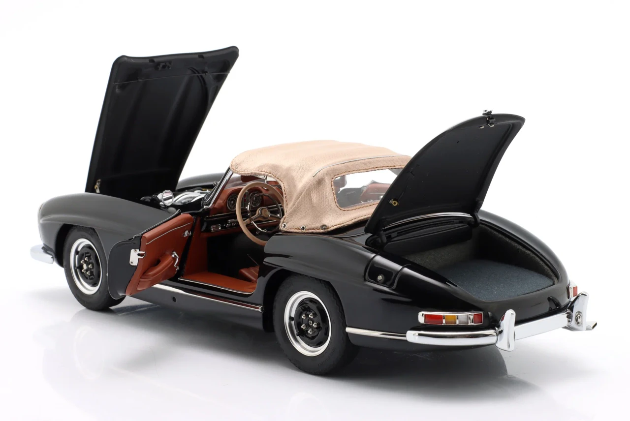 1/18 CMC Mercedes-Benz 300 SL W198 (Black) with Functional Soft Top Roof Diecast Car Model