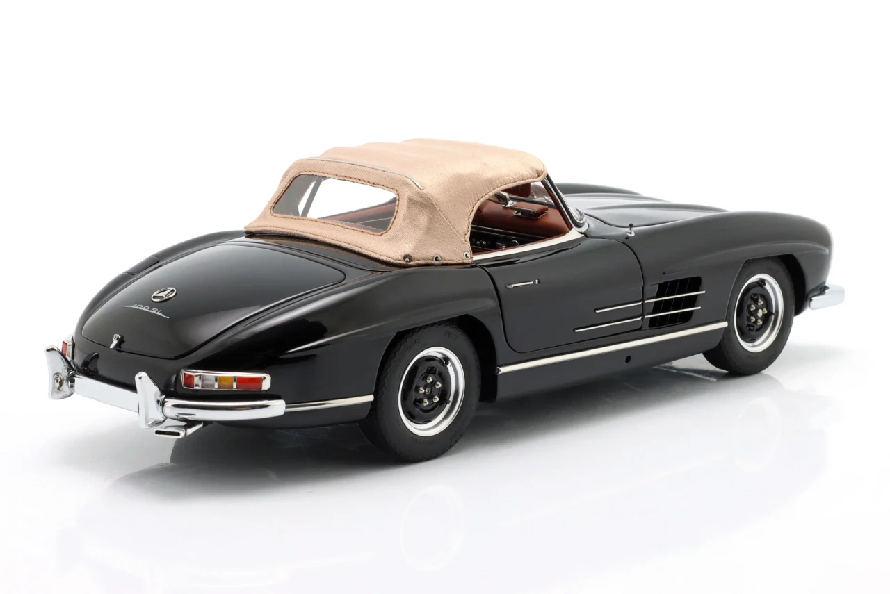 1/18 CMC Mercedes-Benz 300 SL W198 (Black) with Functional Soft Top Roof Diecast Car Model