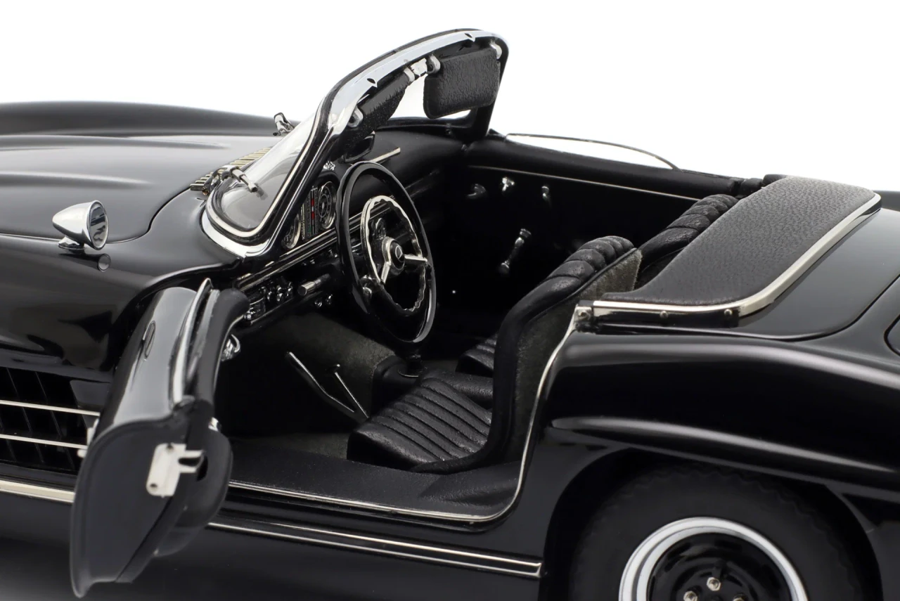 1/18 CMC Mercedes-Benz 300 SL W198 (Black) with Functional Side Windows Diecast Car Model
