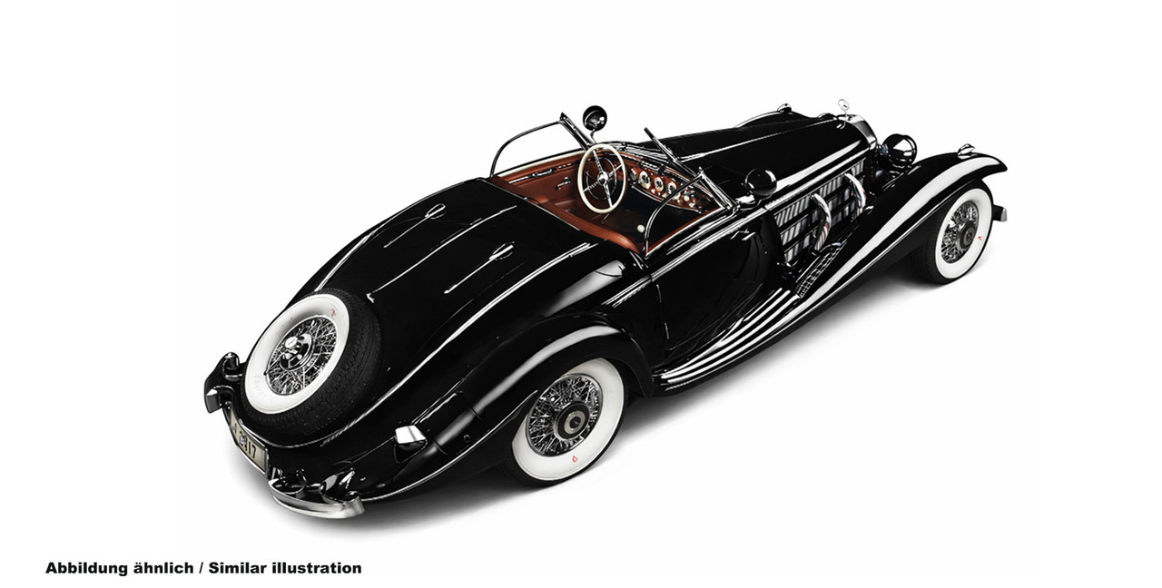1/18 CMC Mercedes Benz 500K Spezial Roadster (Black) Diecast Car Model