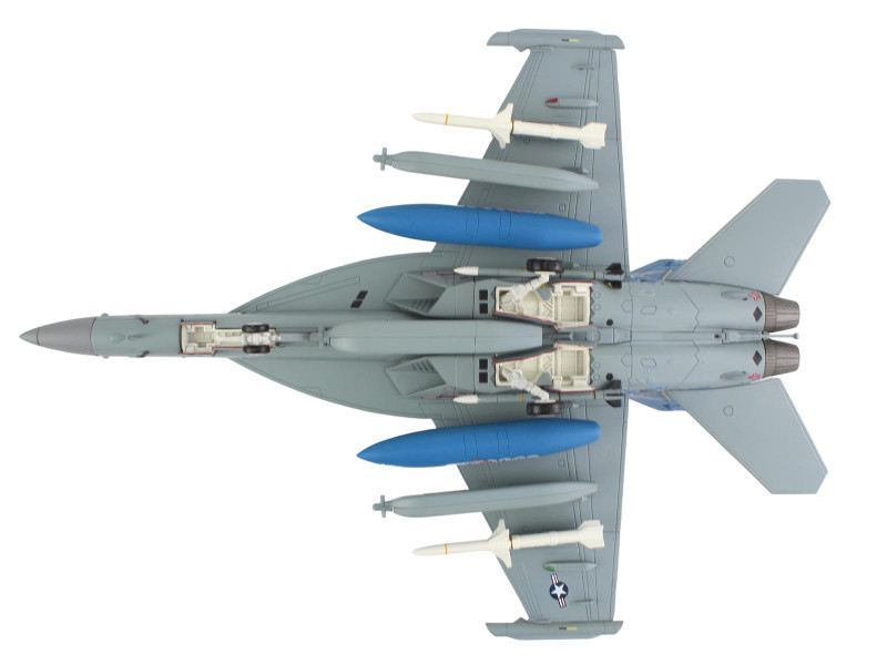 Boeing EA-18G Growler Aircraft "168256 VAQ-139 Cougars" (2025) United States Navy "Air Power Series" 1/72 Diecast Model by Hobby Master
