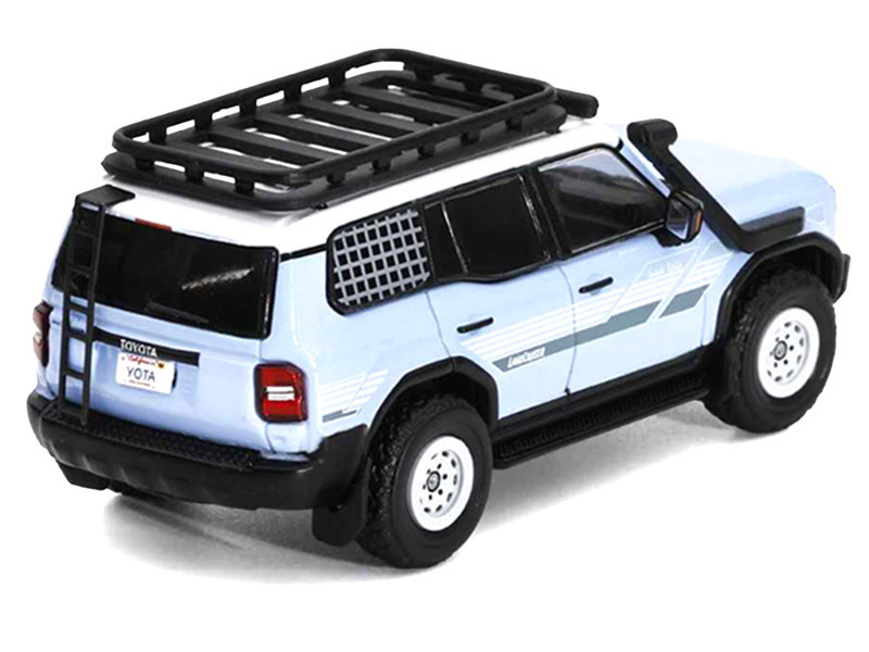 1/64 GCD 2024 Toyota Land Cruiser Prado LHD 4×4 Off Road (Blue) Diecast Car Model