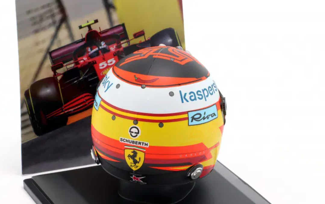 1/5 Spark Edition 2021 Formula 1 Carlos Sainz jr. Scuderia Ferrari #55 Helmet Model
