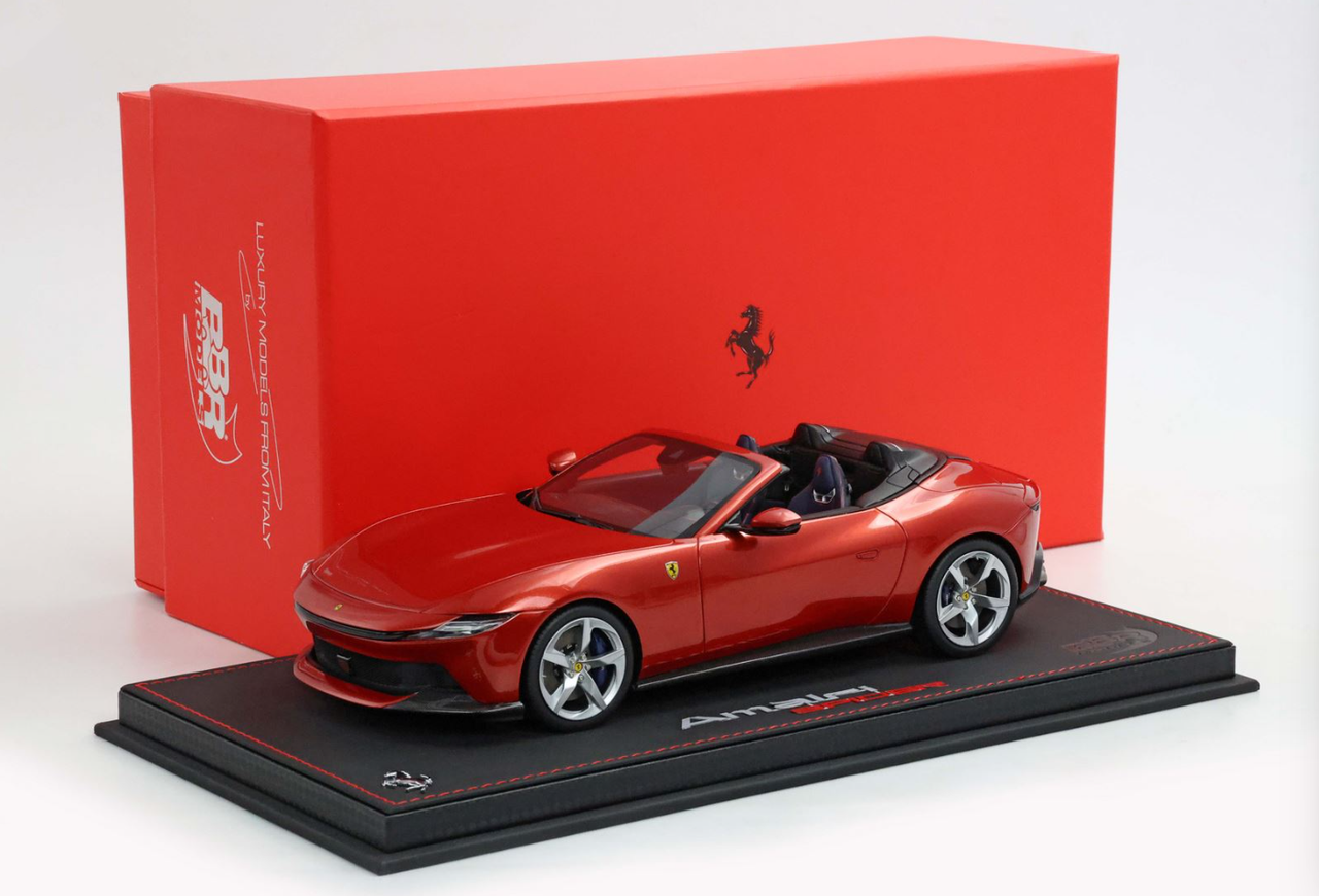 BBR 1/18 フェラーリportofino スパイダー サマーバーゲン！ 1/18 BBR Ferrari Amalfi Spider (Sunset Red) Car Model Limited 99