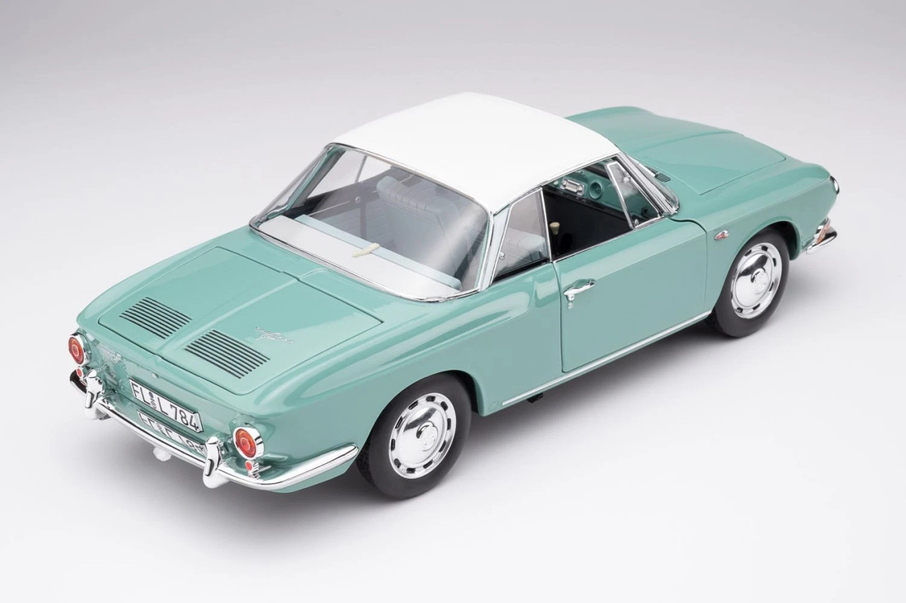 1/18 Norev 1961 Volkswagen VW Karmann Ghia 1500 Type 34 (Pacific Green) Diecast Car Model