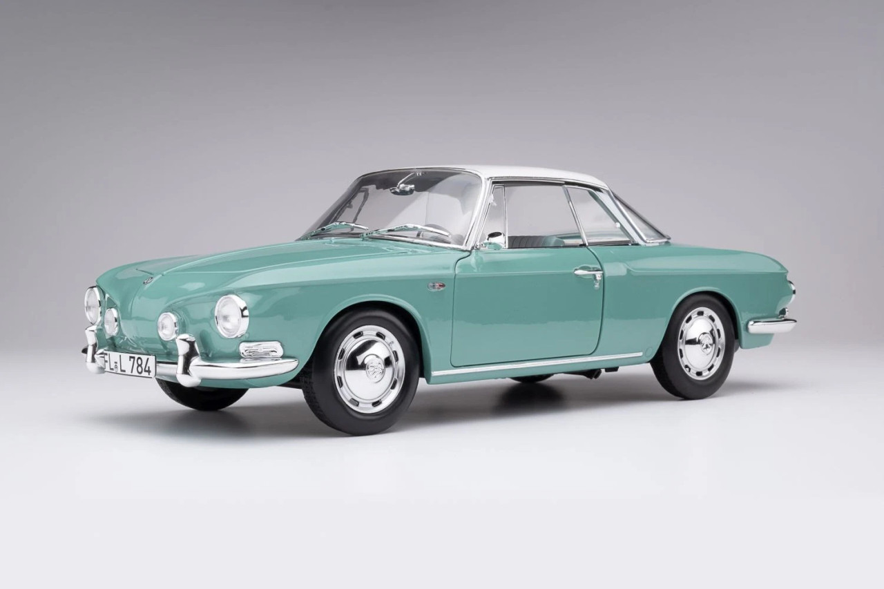 1/18 Norev 1961 Volkswagen VW Karmann Ghia 1500 Type 34 (Pacific Green) Diecast Car Model