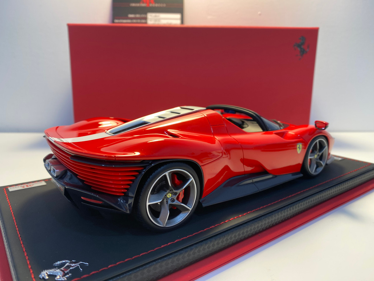 DAMAGED AS-IS 1/18 MR Collection Ferrari Daytona SP3 (Rosso Scuderia Red) Car Model