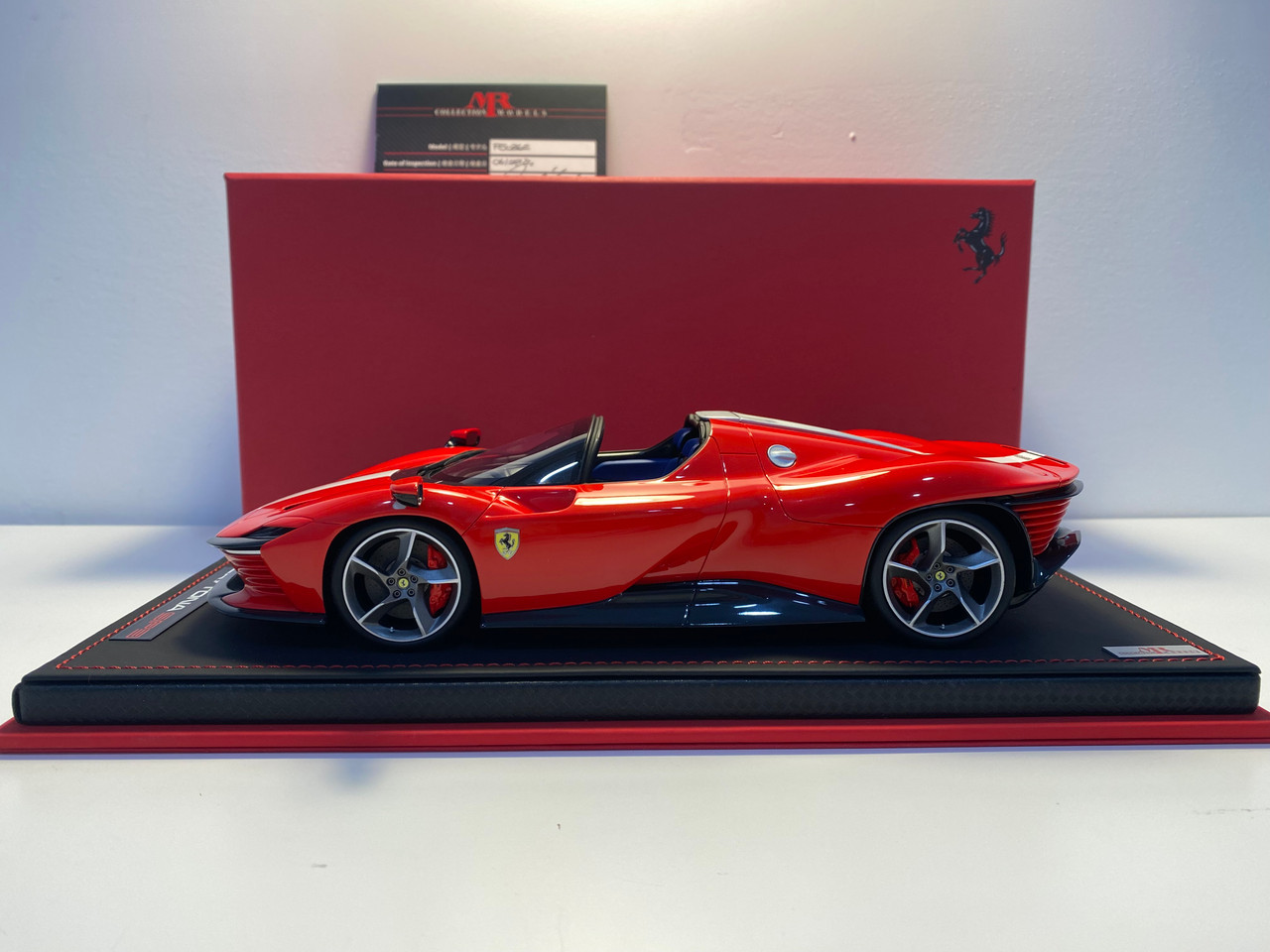 DAMAGED AS-IS 1/18 MR Collection Ferrari Daytona SP3 (Rosso Scuderia Red) Car Model