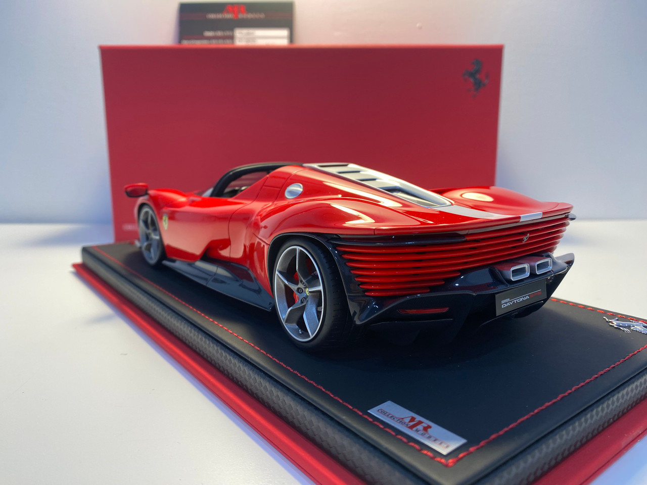 DAMAGED AS-IS 1/18 MR Collection Ferrari Daytona SP3 (Rosso Scuderia Red) Car Model