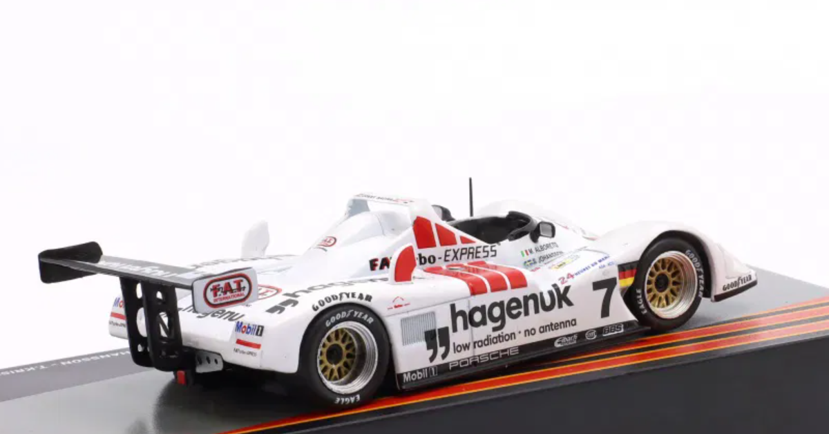 1/43 Altaya 1997 Porsche TWR WSC-95 #7 Winner 24h LeMans Joest Racing GMBH Michele Alboreto, Stefan Johansson, Tom Kristensen Car Model