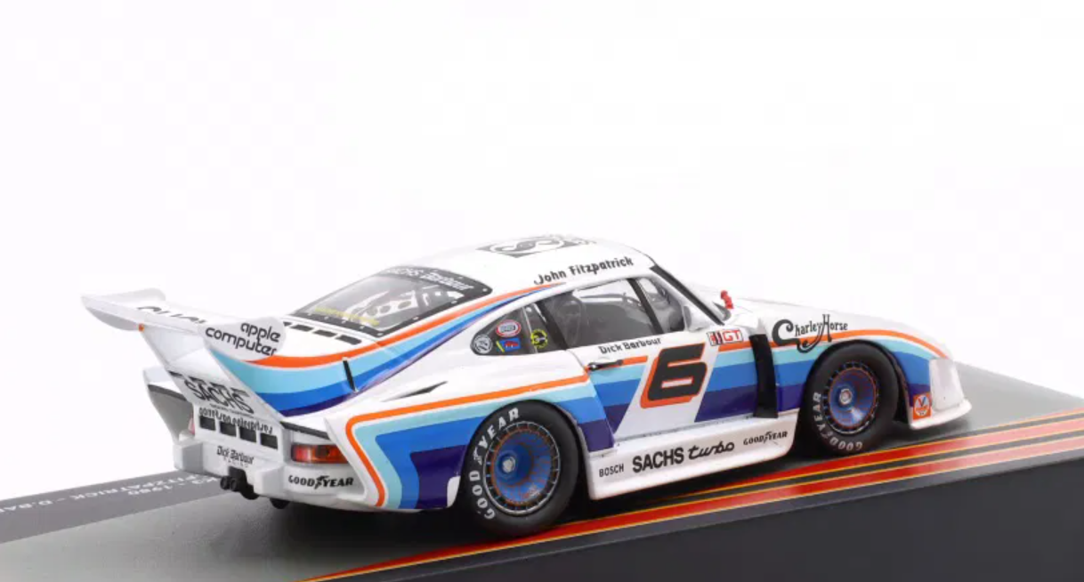 1/43 Altaya 1980 Porsche 935 K3 #6 Winner 12h Sebring Dick Barbour Racing John Fitzpatrick, Dick Barbour Car Model