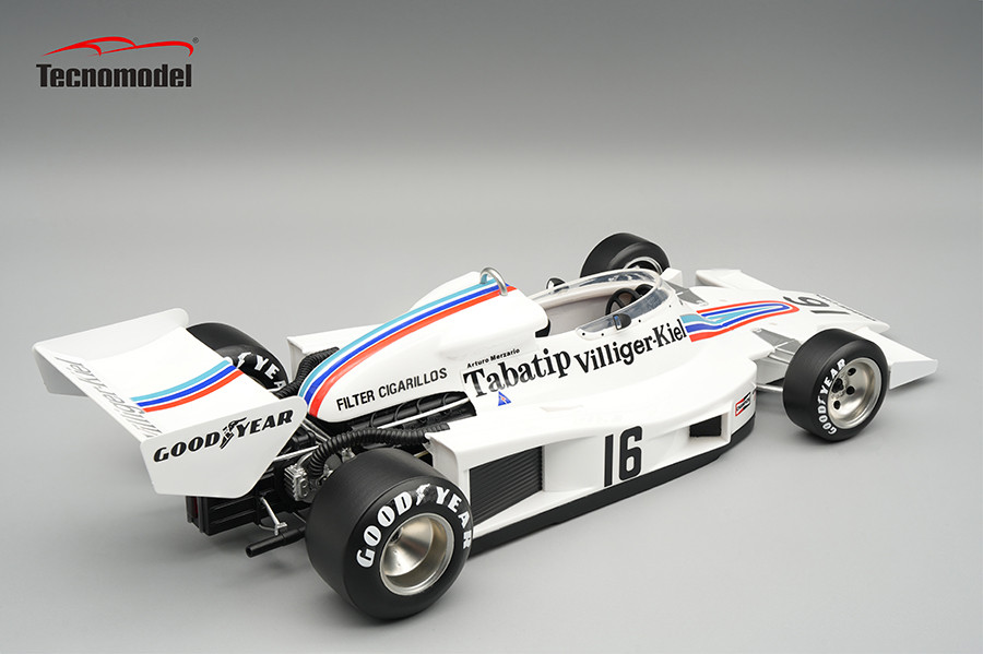 1/18 Tecnomodel 1977 Formula 1 Shadow DN8 1977 Austria GP Driver: Arturo Merzario Car #16 Limited Edition Car Model