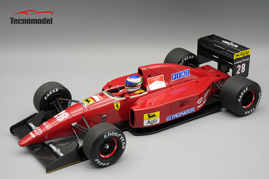 1/18 Tecnomodel 1992 Formula 1 Ferrari F92A 1992 British GP Driver: Ivan Capelli Limited Edition Car Model