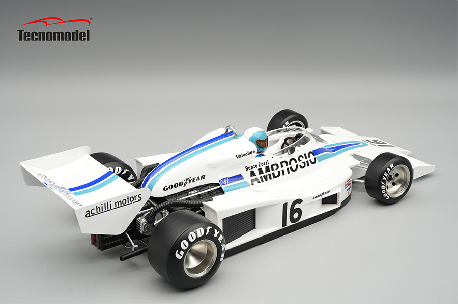 1/18 Tecnomodel 1977 Formula 1 Shadow DN8 1977 Long Beach GP Driver: Renzo Zorzi Car #16 Limited Edition Car Model