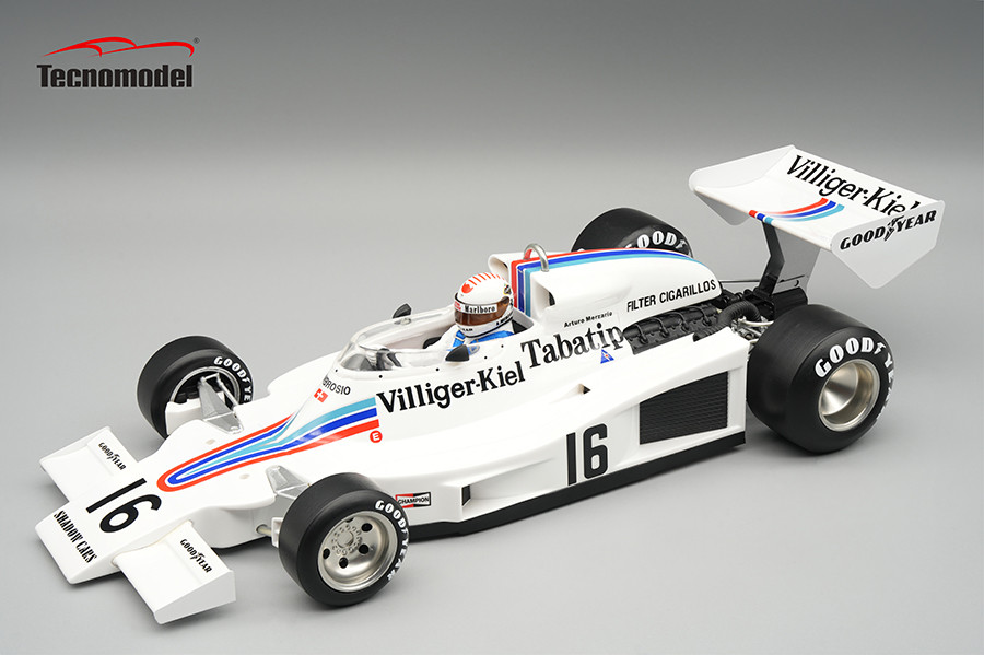 1/18 Tecnomodel 1977 Formula 1 Shadow DN8 1977 Austria GP Driver: Arturo Merzario Car #16 Limited Edition Car Model