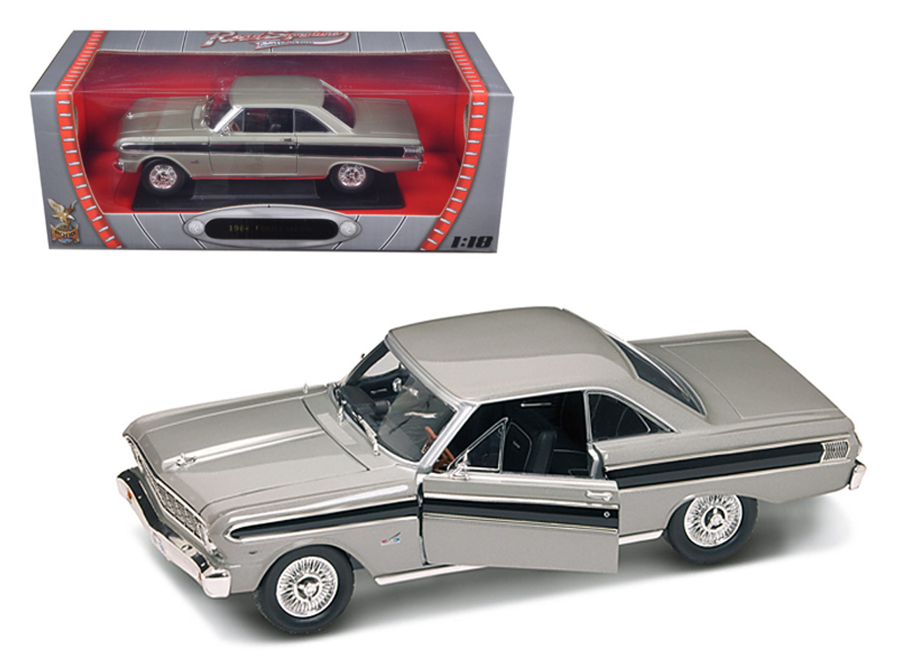 1964 Ford Falcon Gray 1/18 Diecast Model Car by Road Signature