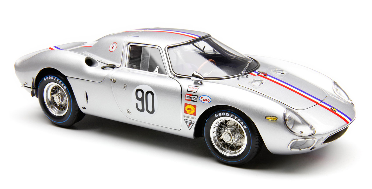 1/18 CMC 1964 Ferrari 250 LM #90 3rd Nassau Tourist Trophy Scuderia Bear Bob Grossmann Diecast Car Model