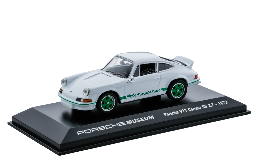 1/43 Porsche Museum 1973 Porsche 911 Carrera RS 2.7 (White & Green) Car Model