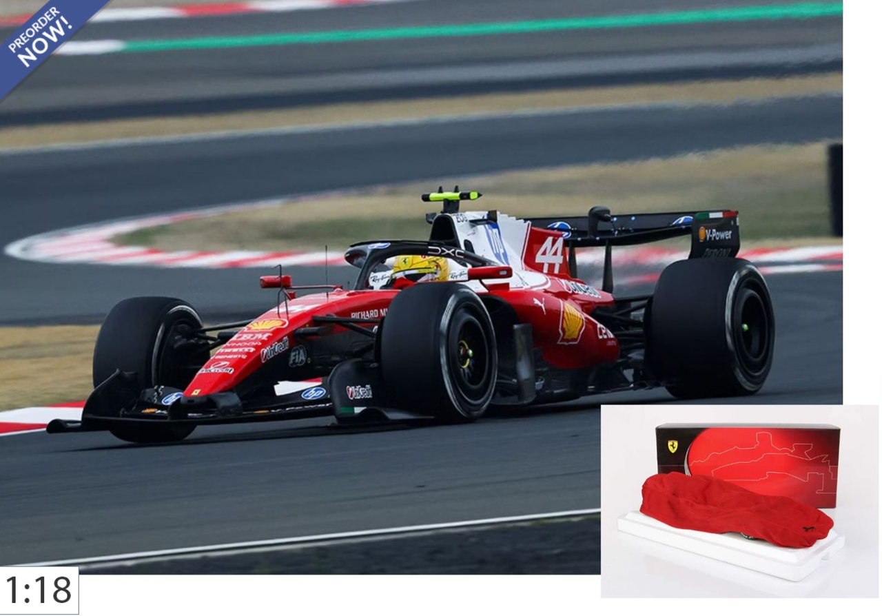 1/18 BBR 2026 Formula 1 China GP Ferrari SF26 3rd Place #44 Lewis Hamilton Car Model Standard Package