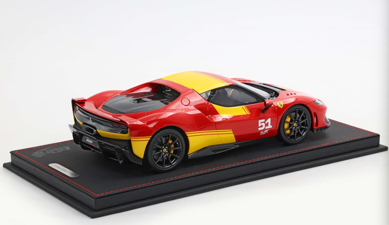 1/18 BBR Ferrari 296 Speciale (499P 2024 Livery Race #51) Car Model Limited 51 Pieces