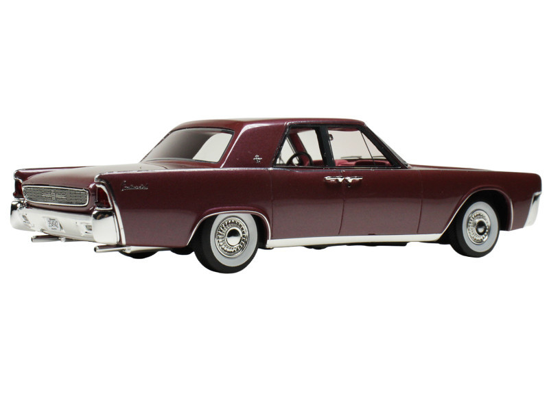 1962 Lincoln Continental Royal Red Metallic with Red Interior Limited Edition to 200 pieces Worldwide 1/43 Model Car by Goldvarg Collection