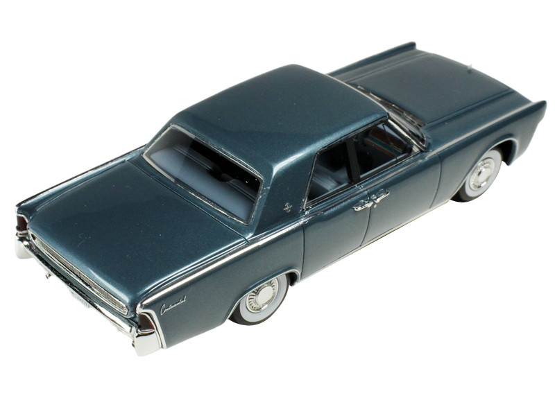1962 Lincoln Continental Oxford Gray Metallic with Blue Interior Limited Edition to 200 pieces Worldwide 1/43 Model Car by Goldvarg Collection