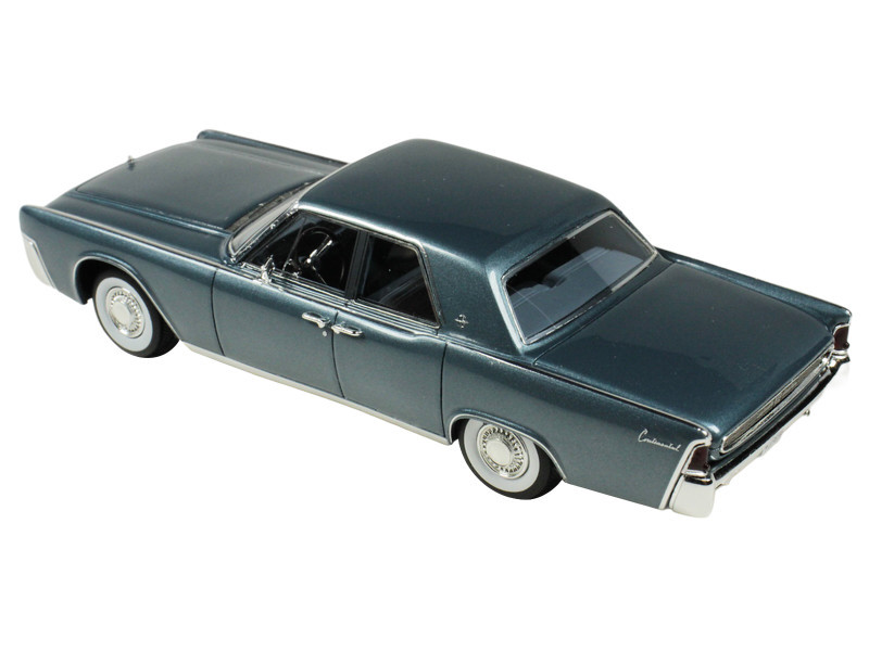 1962 Lincoln Continental Oxford Gray Metallic with Blue Interior Limited Edition to 200 pieces Worldwide 1/43 Model Car by Goldvarg Collection
