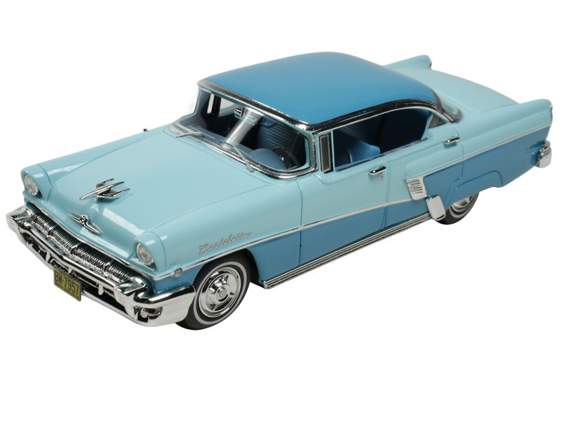 1956 Mercury Montclair Phaeton Lauderdale Blue and Niagara Blue with Blue Interior Limited Edition to 200 pieces Worldwide 1/43 Model Car by Goldvarg Collection