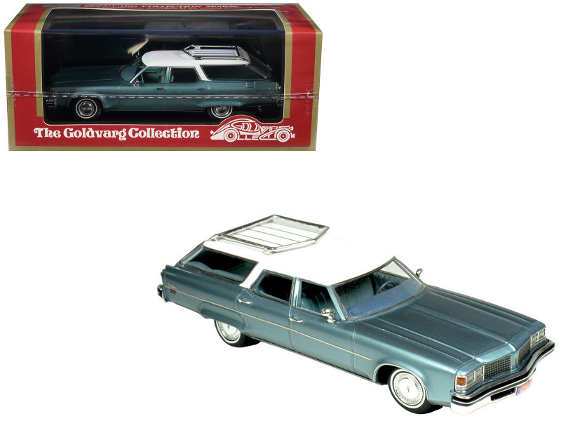 1976 Oldsmobile Custom Cruiser Light Blue Metallic with White Top