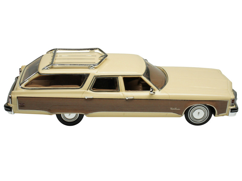 1976 Oldsmobile Custom Cruiser Cream Gold with Woodgrain Sides Limited Edition to 200 pieces Worldwide 1/43 Model Car by Goldvarg Collection