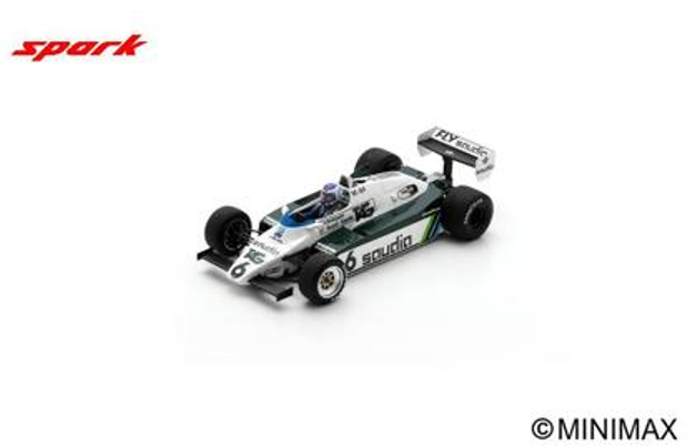 1/18 Spark Williams FW08 No.6 Winner Swiss GP 1982 Keke Rosberg Car Model
