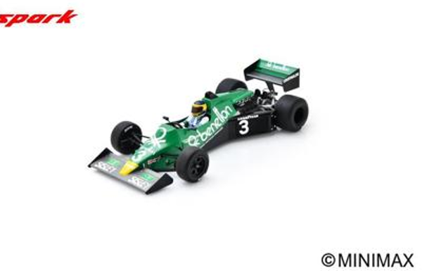 1/18 Spark Tyrrell 012 No.3 6th Dutch GP 1983 Michele Alboreto Car Model