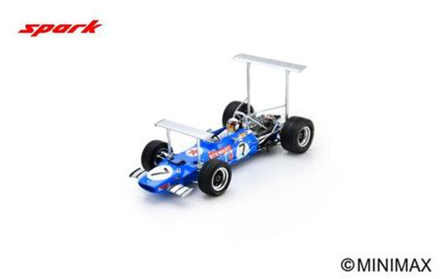 1/18 Spark Matra MS10 No.7 Winner South African GP 1969 Jackie Stewart Car Model