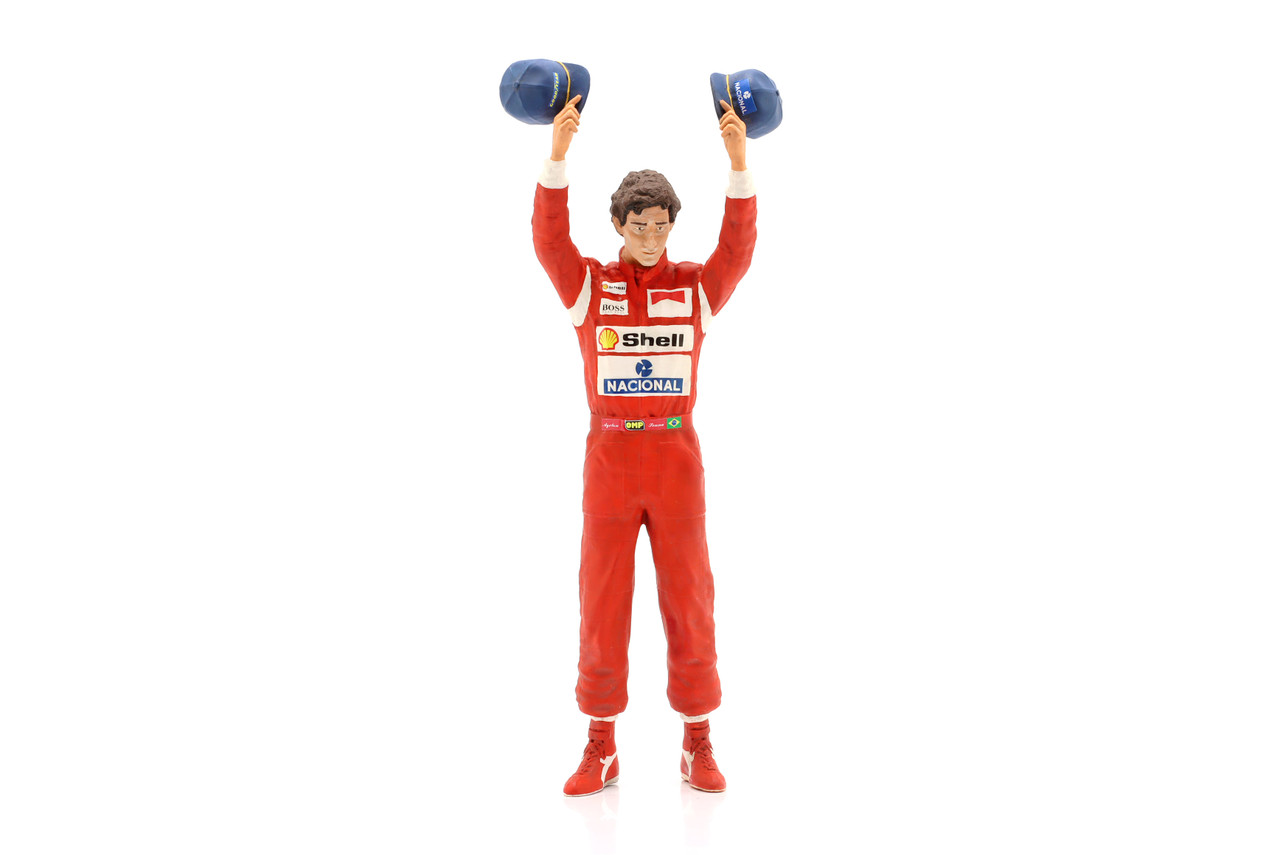 Ayrton Senna フィギュア レッド Ayrton Senna 50th Anniversary Fine Art Statue - Midtown Comics
