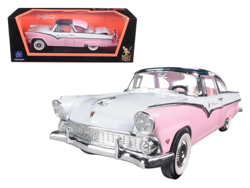 1/18 Road Signature 1955 Ford Crown Victoria (Pink) Diecast Car