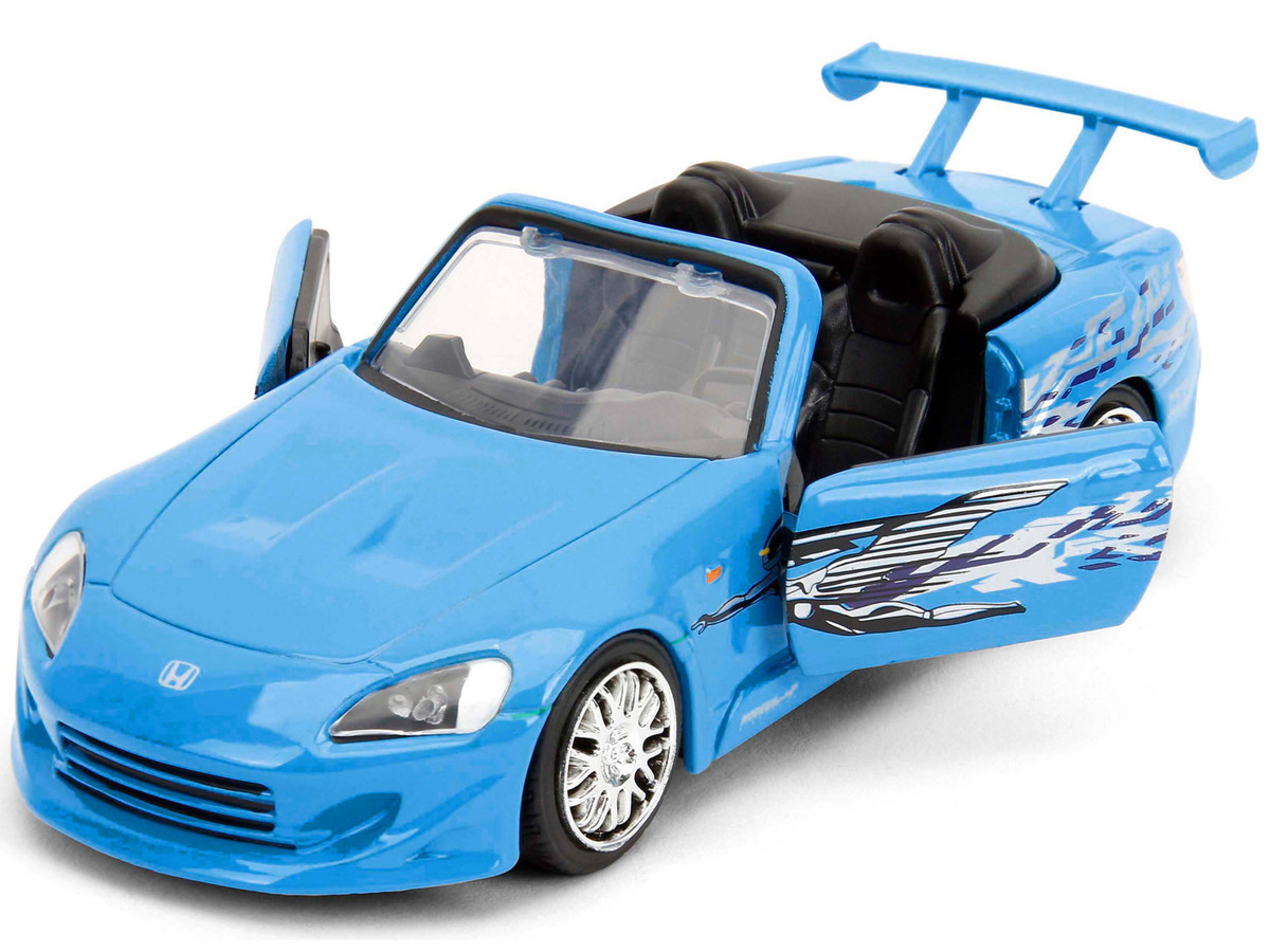 1/32 Jada 2001 Honda S2000 Convertible Blue with Graphics 