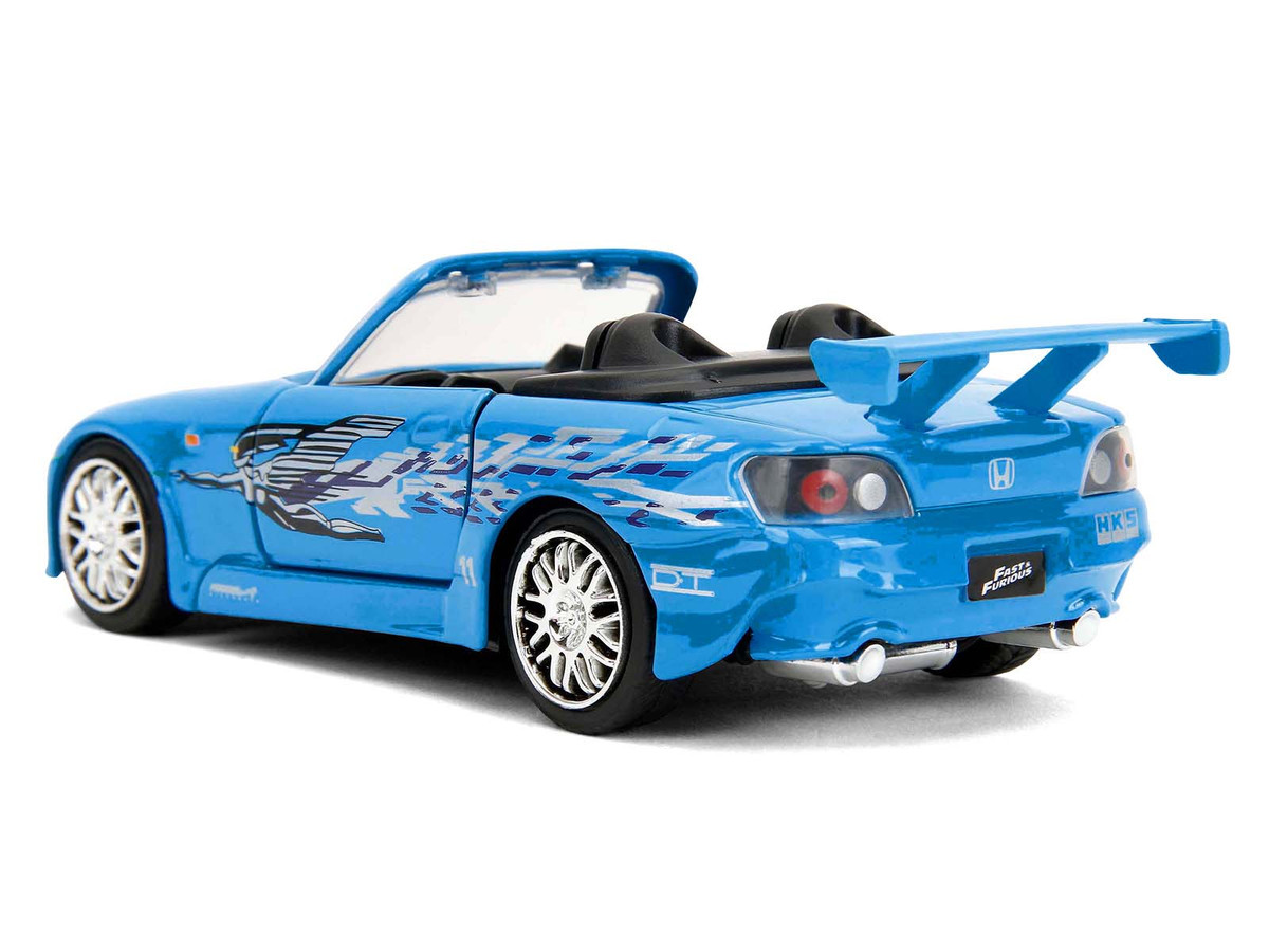 1/32 Jada 2001 Honda S2000 Convertible Blue with Graphics 