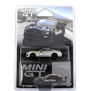 CHASE CAR 1/64 Mini GT Ford Mustang Shelby GT500 Dragon Snake Concept "King Cobra" (Chrome Silver) Diecast Car Model