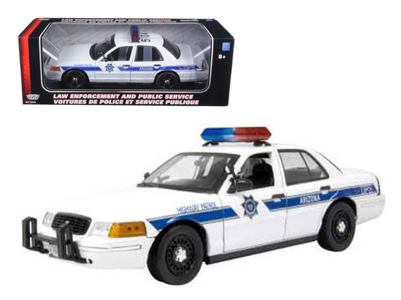 Ford Crown Victoria Arizona Highway Patrol Car 1/18 Diecast Model Car by Motormax