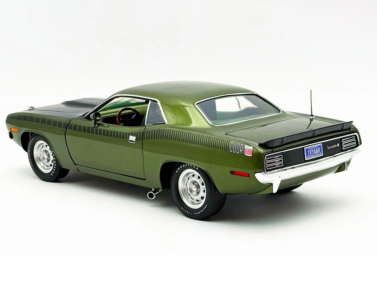 1/18 ACME 1970 Plymouth AAR Cuda Hard Top (Green) Diecast Car Model