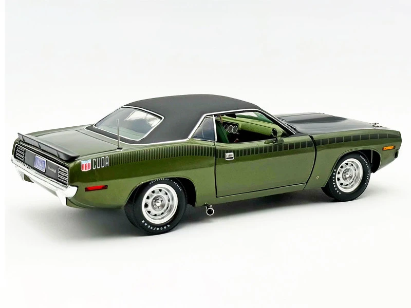 1/18 ACME 1970 Plymouth AAR Cuda Vinyl Top (Green) Diecast Car Model