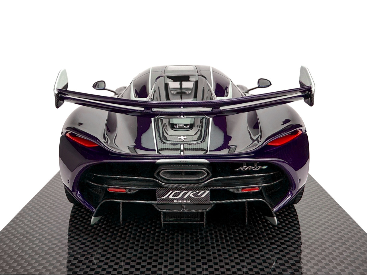 1/18 Frontiart Koenigsegg Jesko 7501 Purple Tinted Carbon Car Model Limited 100 Pieces