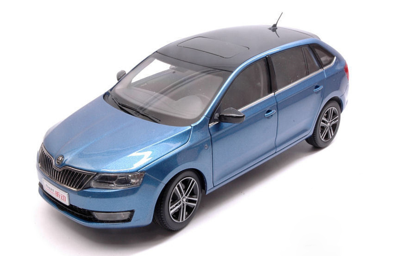 1/18 Dealer Edition SKODA RAPID SPACEBACK (Blue) Diecast Car Model