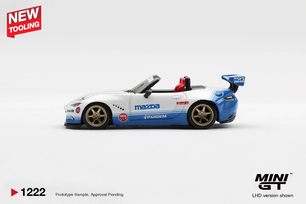 1/64 Mini GT Mazda Miata MX-5 (ND) Pandem IMSA Diecast Car Model