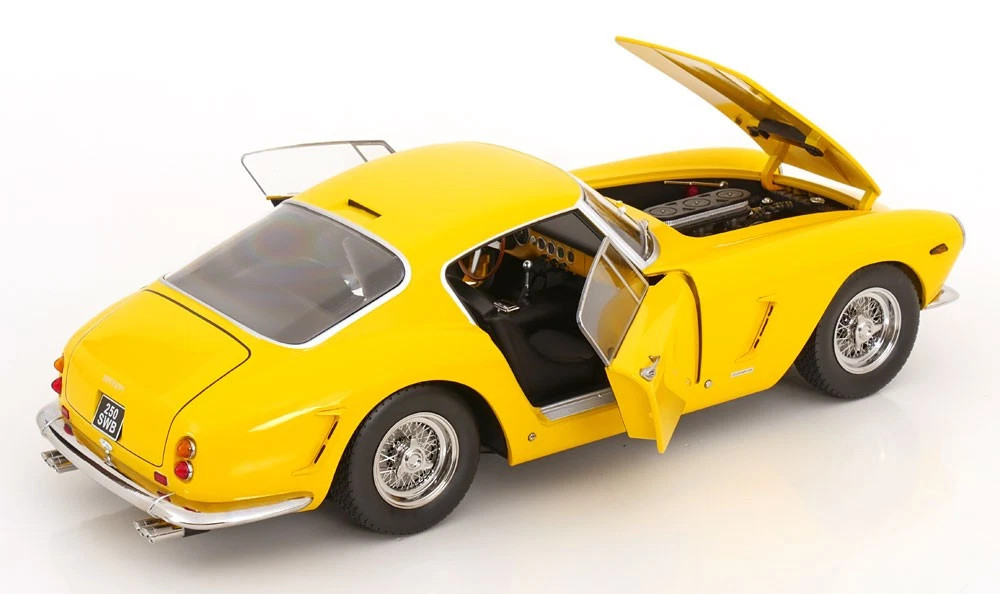 1/12 KK-Scale 1961 Ferrari 250 GT SWB Passo Corto (Yellow) Diecast Car Model