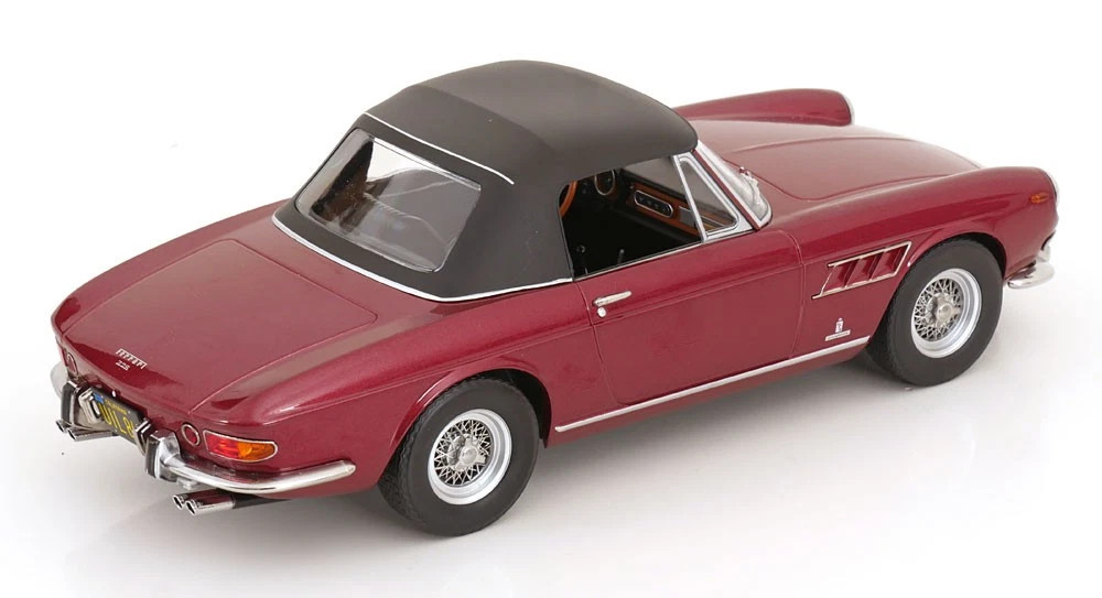 1/18 KK-Scale 1964 Ferrari 275 GTS Pininfarina Spyder (Steve McQueen Red Metallic) Diecast Car Model